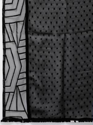 Ahalyaa Women Black Embellished Kurta with Palazzos & Dupatta 4