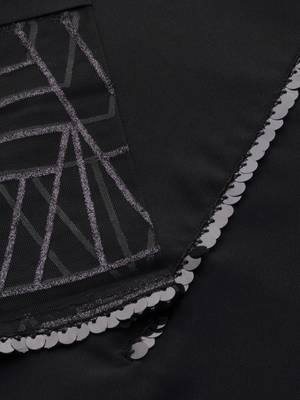 Ahalyaa Women Black Embellished Kurta with Palazzos & Dupatta 5
