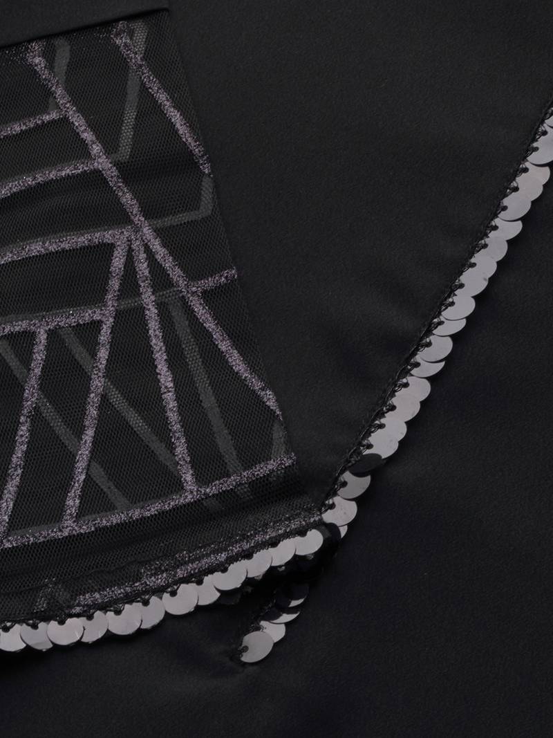 Ahalyaa Women Black Embellished Kurta with Palazzos & Dupatta