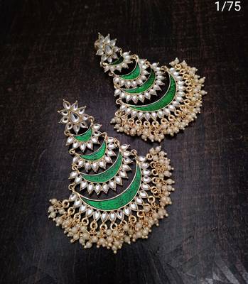 Green chandbali 1