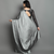 Silver plain silk saree with blouse