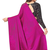 Magenta plain silk saree with blouse