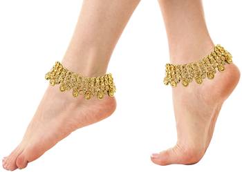 Yellow cubic zirconia anklets 1