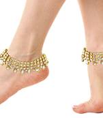 Gold cubic zirconia anklets