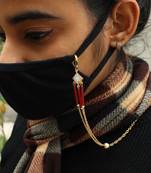 Red Glass Tube Mask Chain