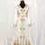 off white Moroccan Kaftan with Sun-proof hijab