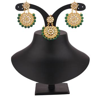 Green combo-earrings 1