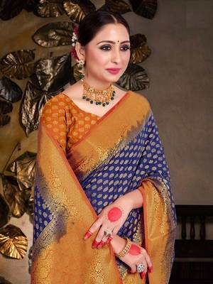 Women's Sarees Banarasi Silk In 2 D Sarees 2