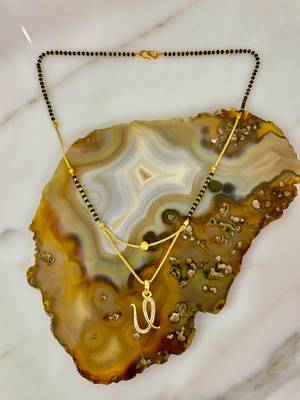 White diamond mangalsutra 1