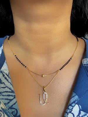 White diamond mangalsutra 2