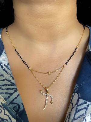 White diamond mangalsutra 2