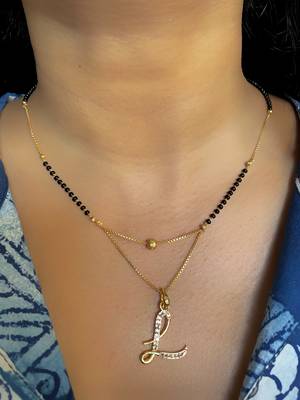 White diamond mangalsutra 2