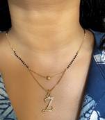 White diamond mangalsutra