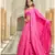 Magenta embroidered cotton stitched lehenga