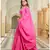 Magenta embroidered cotton stitched lehenga