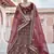 Maroon Heavy embroidery with Hand Worked Pure velvet semi stitched lehenga