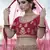 Pink Heavy embroidery with Hand Worked Pure velvet semi stitched lehenga