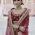 Maroon Heavy embroidery with Hand Worked Pure velvet semi stitched lehenga