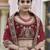 Maroon Heavy embroidery with Hand Worked Pure velvet semi stitched lehenga