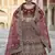 Maroon Heavy embroidery with Hand Worked Pure velvet semi stitched lehenga