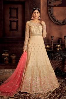 Chiku embroidered net salwar