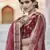 Maroon Heavy embroidery with Hand Worked Pure velvet semi stitched lehenga