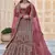 Maroon Heavy embroidery with Hand Worked Pure velvet semi stitched lehenga