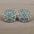 Rhodium Plated Mint Embellished American Diamond Earrings 216ED625