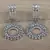 Rhodium Plated CZ Embellished American Diamond Earrings 216ED626