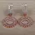 Rose Gold Plated CZ Embellished American Diamond Earrings 216ED627