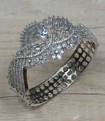 Rhodium Plated CZ Embellished American Diamond Bracelet BD599