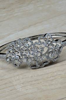 Rhodium Plated CZ Embellished American Diamond Bracelet BD604