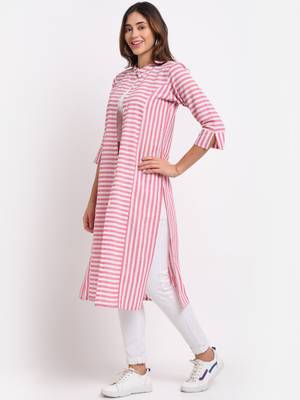 Largish Cotton Pink Straight Shrug 3