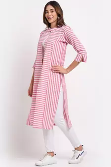 Largish Cotton Pink Straight Shrug
