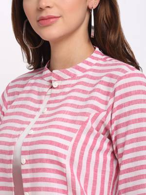 Largish Cotton Pink Straight Shrug 4