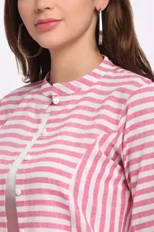 Largish Cotton Pink Straight Shrug