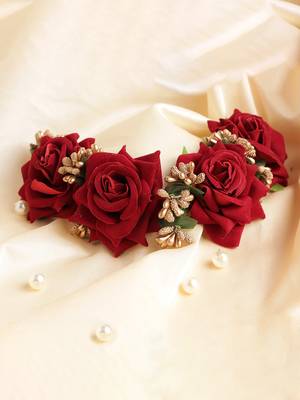 Red crystal hair-accessories 1