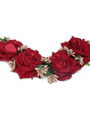 Red crystal hair-accessories 2