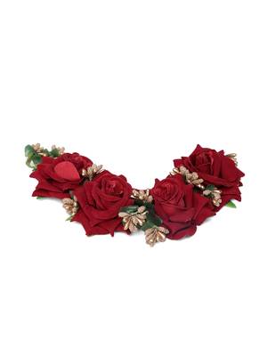 Red crystal hair-accessories 3