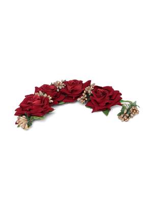 Red crystal hair-accessories 4