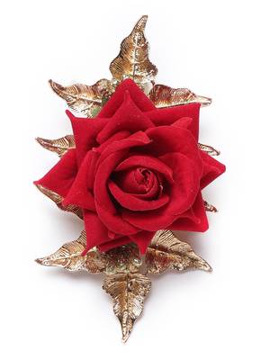 Red crystal hair-accessories 1