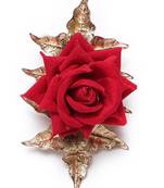 Red crystal hair-accessories