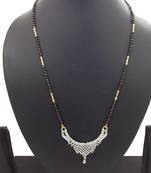 Gold american diamond mangalsutra