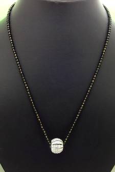 Gold american diamond mangalsutra