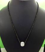 Gold american diamond mangalsutra