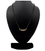 Gold american diamond mangalsutra