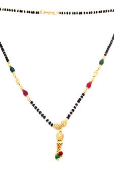 Gold bead mangalsutra