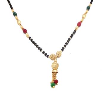 Gold bead mangalsutra 2