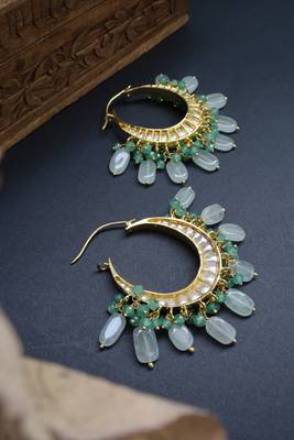 Green earrings 2