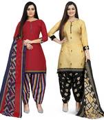Multicolor printed cotton salwar